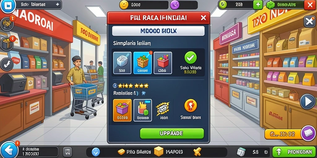 Fitur upgrade karakter yang memberikan keunggulan tambahan.