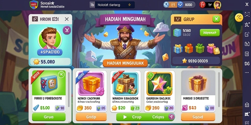 Komunitas aktif yang mendukung pengalaman bermain.
