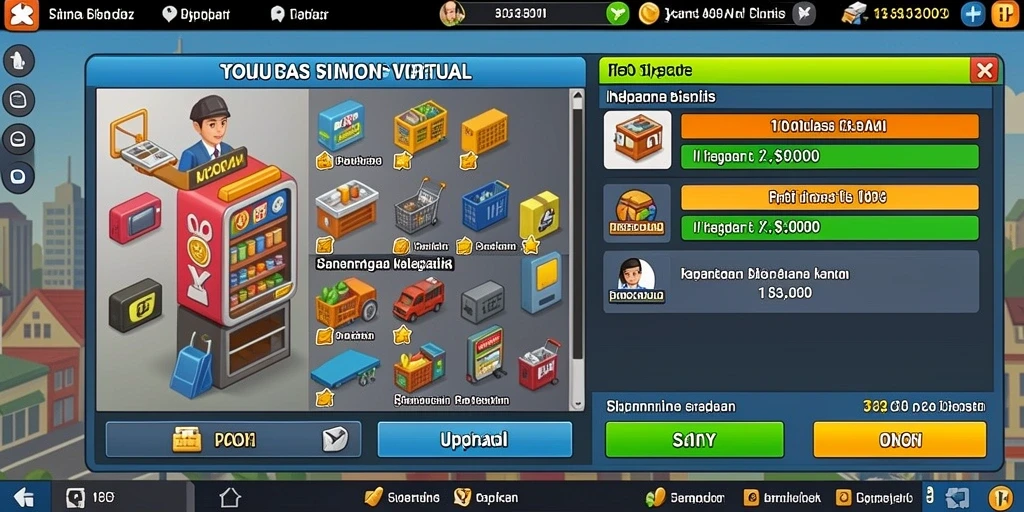 Contoh level yang menantang dengan berbagai rintangan.